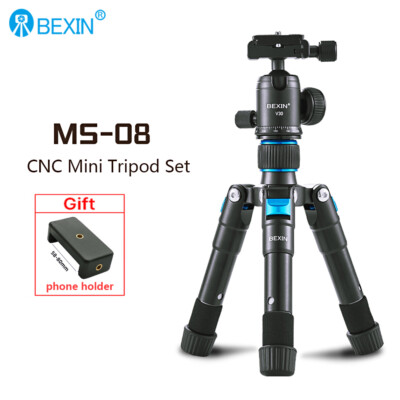 BEXIN MS-08 MS-02 Mate-10 Lightweight Tripod Camera Travel Stand Tabletop Tripod