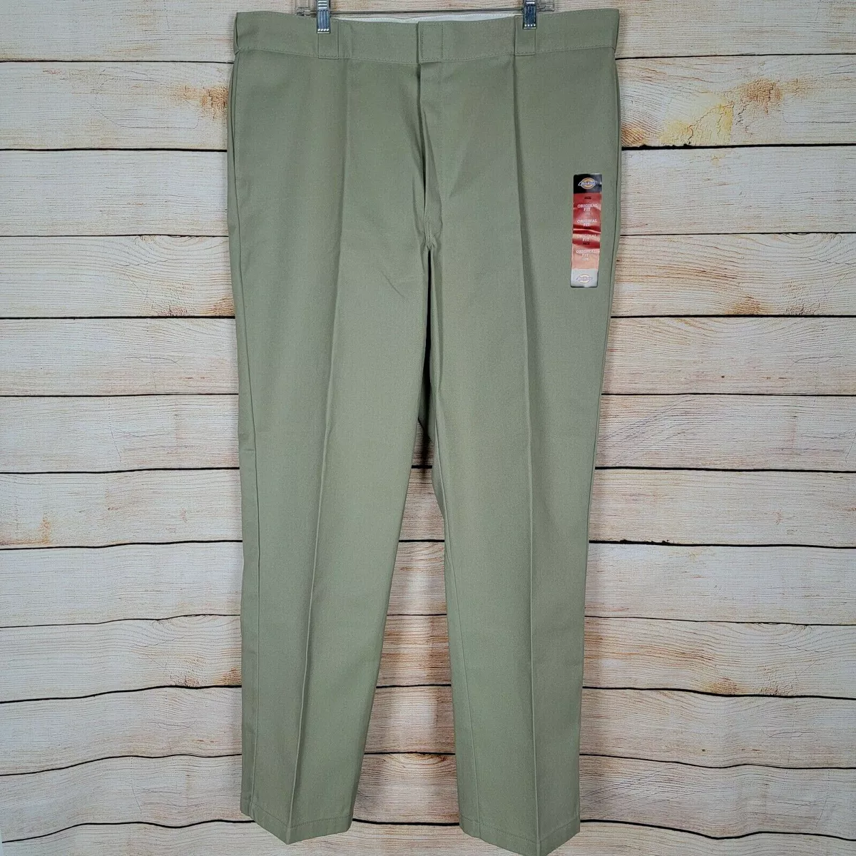 Dickies 874 Original Fit Mens Size 44 x 32 Khaki Work Pants Sits at Waist New