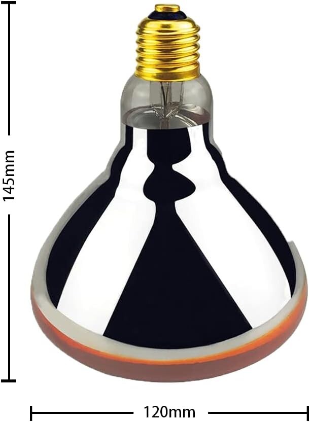 2 Pack MultiPurpose Heat Lamp Bulbs Red Infrared 250 Watts E26