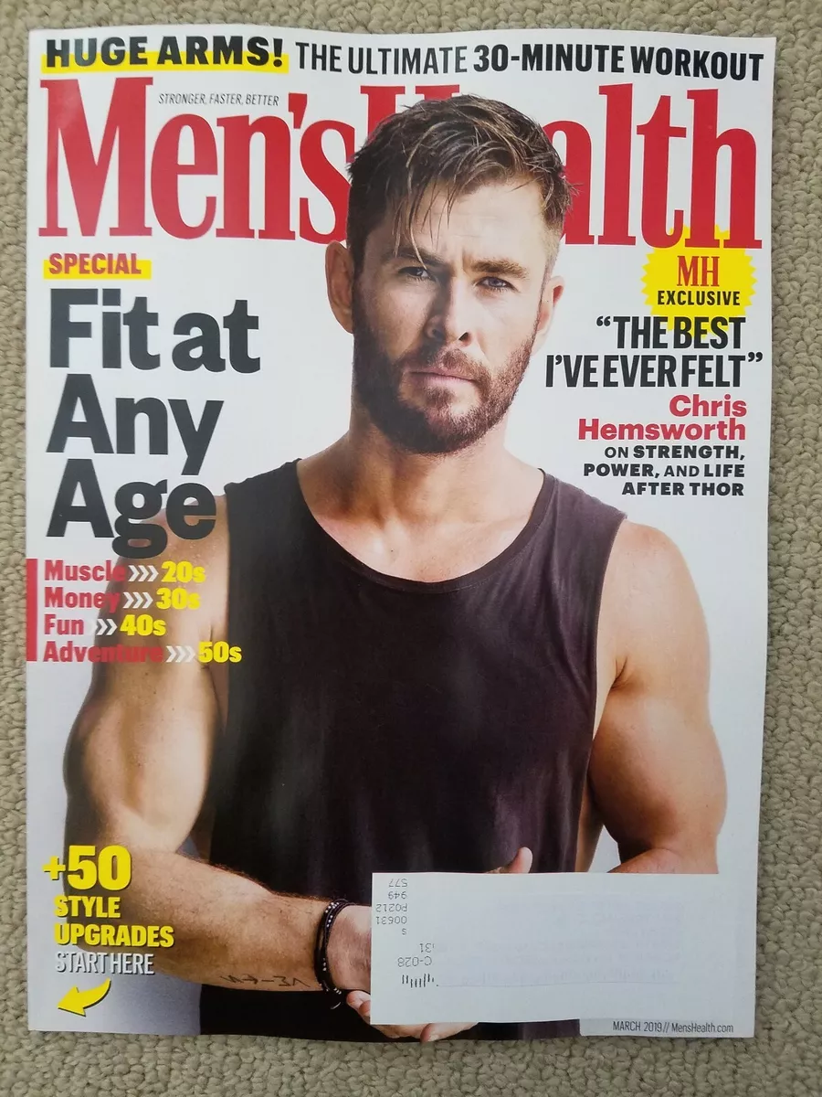Chris Hemsworth Gregg Sulkin Tom Hopper Mens Health Magazine March 2019