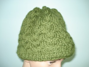 olive green knit hat