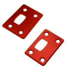 STRC STR320188R Aluminum Chassis Protector Plates Front & Rear Red : Outcast 6S