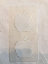 4 Authentic Small OEM Apple White Logo Sticker Decal iphone iPod iPad iMac Mac