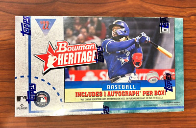 2022 Bowman Heritage Baseball Hobby Box Factory SEALED - 1 AUTO