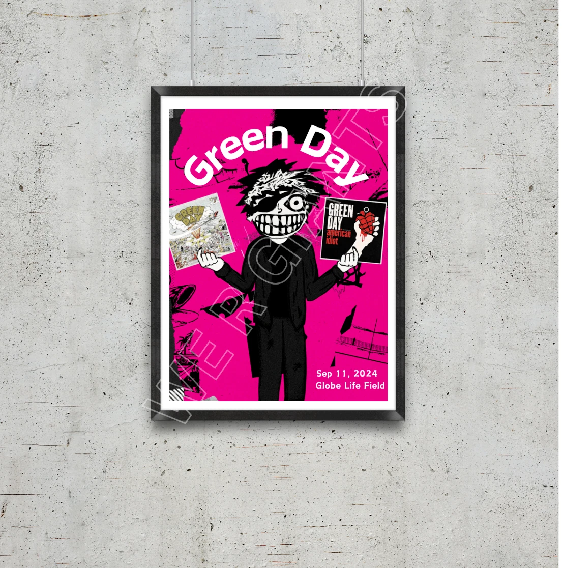 Green Day TOUR POSTER (Globe Life Field)