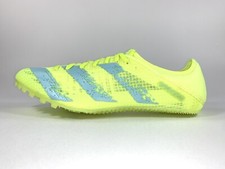 adidas Sprintstar Track  Field Spikes Shoes Solar Yellow Aqua FW2237 Men's 12