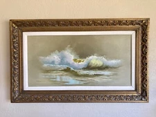 Seascape original oil painting by Madlyne Murray Seale, impressionistic realism