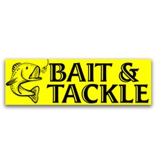 Bait and Tackle Vinyl Banner with Optional Sizes (Made in the USA)
