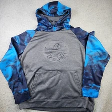 AND1 Hoodie Men's XL Logo Blue Long Sleeve Front Hand Pockets