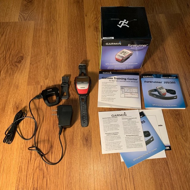 Garmin Forerunner 305 Red GPS Watch for sale online | eBay