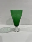 1 VTG Anchor Hocking Emerald Green Boopie Burple Water Goblet 6"