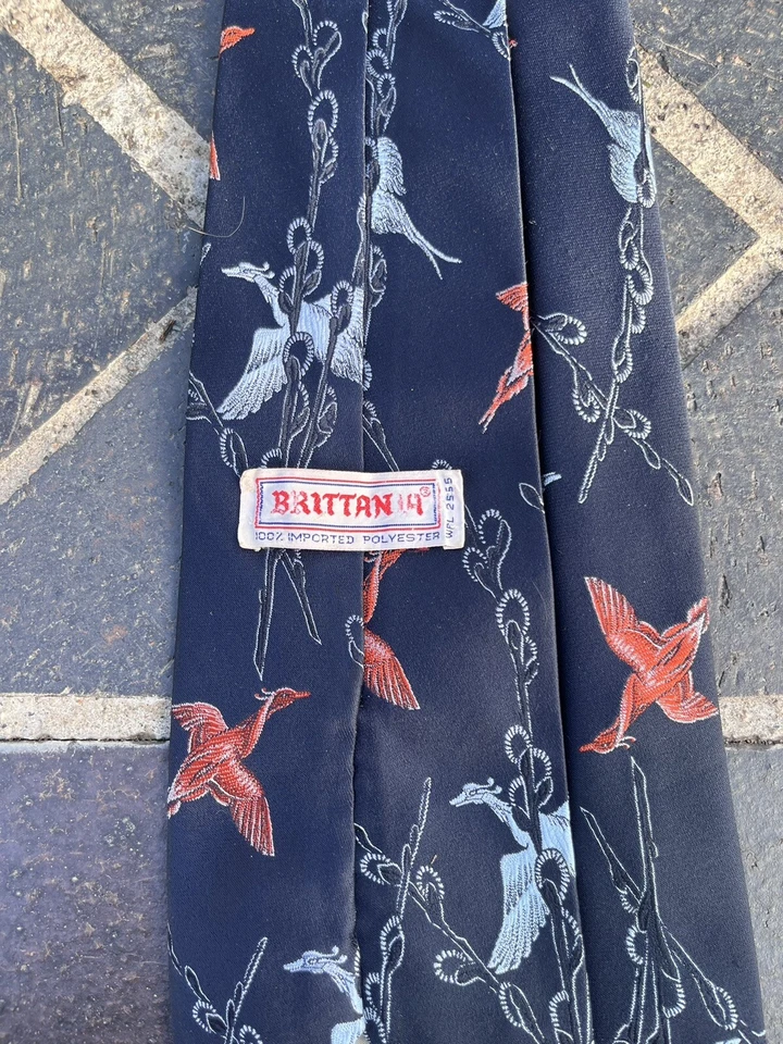Corbata vintage Brittania Swan Foto 4 de 4