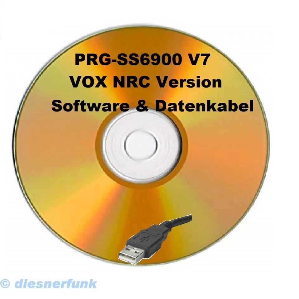 CRT SUPERSTAR SS6900 V7 VOX NRC Software CD & Datenkabel Amateurfunk 10/11M CB