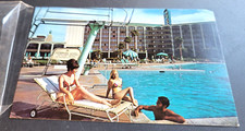 VINTAGE FRONTIER HOTEL CASINO LAS VEGAS POOL POSTCARD