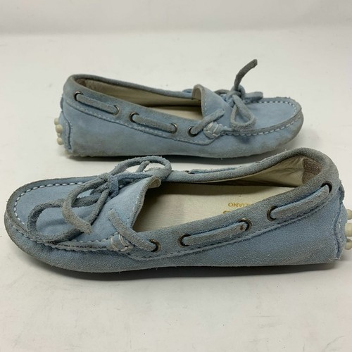 Quid Kids blue suede driver shoe loafer slip on size EU27 / US 10 - Picture 5 of 9