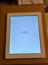 Apple iPad (4th Generation) A1458 16 GB, Wi-Fi, 9.7 in Silver - wiped