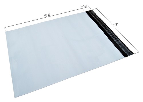 12X15,5 - #5 - POLY MAILERS - (200) sacs - enveloppes d'expédition épaisses 2,35 MIL - Photo 1/7