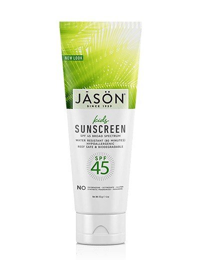 Лосьон Jason Natural Cosmetics Kids Sunscreen широкого спектра действия SPF45, 4 унции