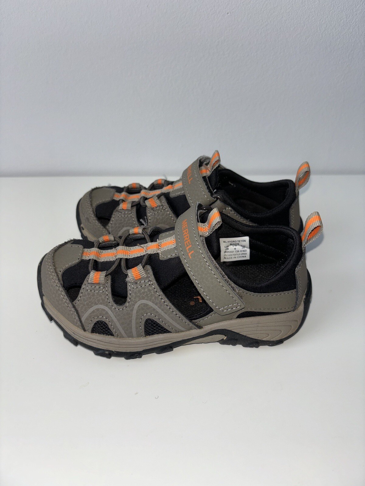 Scarpe Merrell ML Hydroteton sandali scarpe da acqua ragazzo grigio USA taglia 10M