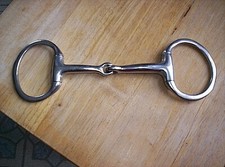 Used Stainless Eggbutt Snaffle Bit 5" Mouth