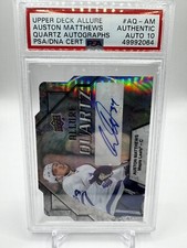 AUSTON MATTHEWS 19-20 Upper Deck Allure Quartz Auto POP 1 PSA Authentic Auto 10