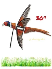  PHEASANT 30" WIND SPINNER WHIRLIGIG 25148 PREMIER KITES GARDEN STAKE YARD DECOR