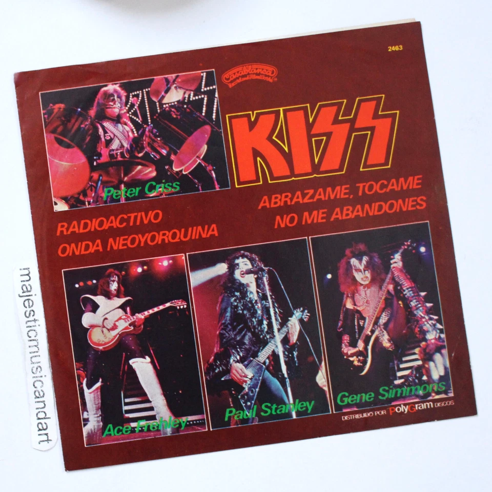 ORIGINAL 1979 KISS NEW YORK GROOVE EP 7" VINYL 45 ACE FREHLEY - Image 2 of 4