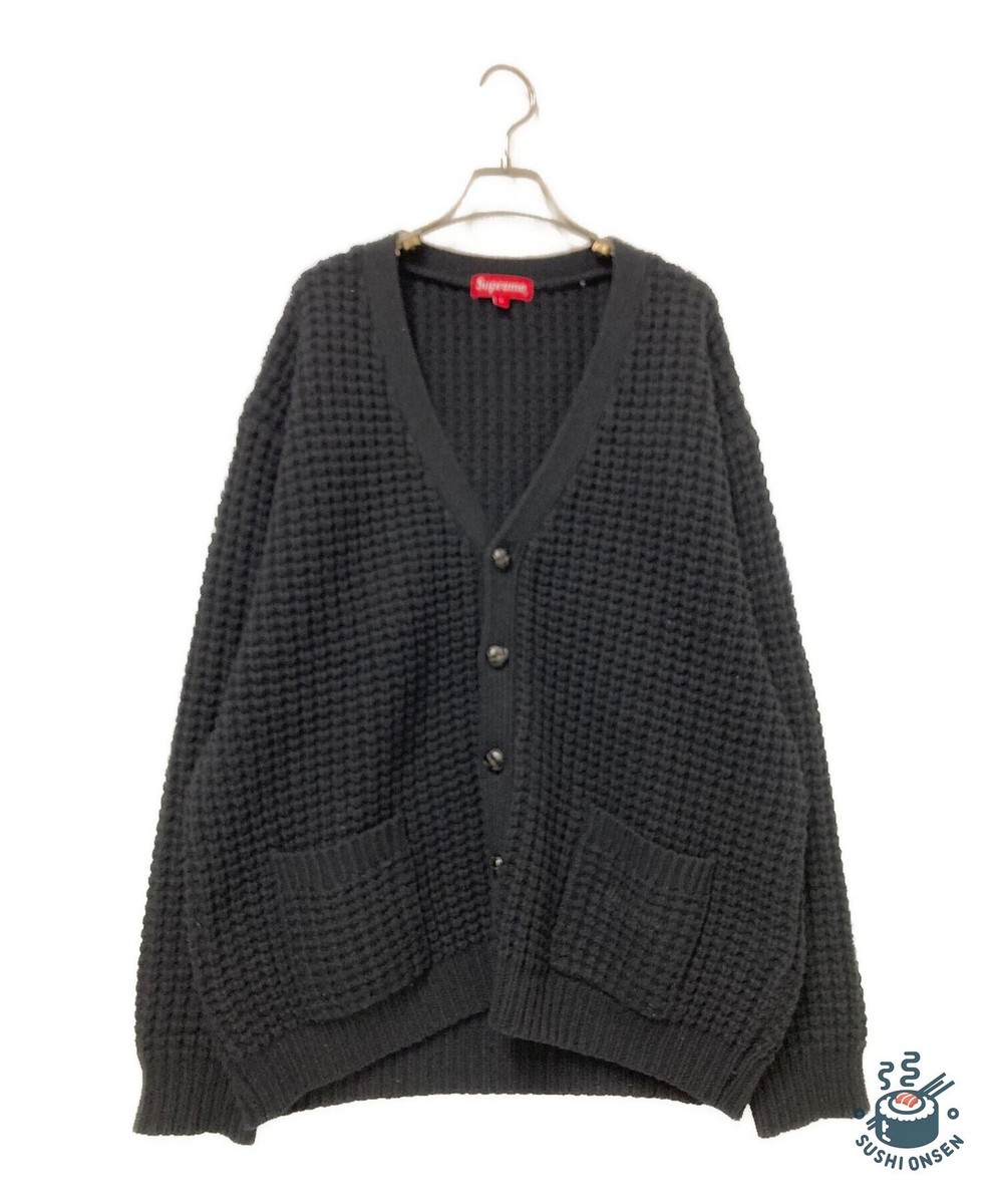 Supreme Waffle Knit Cardigan 21FW Lサイズ SUPREME Waffle Knit Cardigan Size: L Black Men | eBay