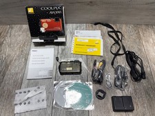 Nikon COOLPIX AW100 camo Digital Camera Box And Accessories has issues READ