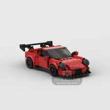Porsche 911GT3 RS Racing Sports Building Blocks Signature Red