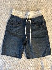 Rewash Jean Shorts Women Size 5/27 Blue Denim Cotton Distressed High Rise