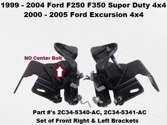 2C345340AC 2C345341AC 99 to 04 F250 4x4 Set of Front Leaf-Spring