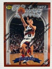 Steve Nash 1996 Topps Finest Rookie Card Phoenix Suns NBA. rookie card picture