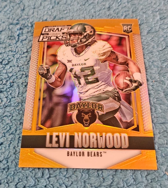 2015 Panini Prizm Draft Picks Levi Norwood Baylor Bears Pack Gold 8/10 #212
