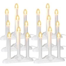 6 Pack 3 Lights Electric Window Candles Christmas Window Candles Lights with ...