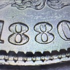 Ms/bu 1880- micro o possible 80/79 vam?Morgan dollar major planchet lamination — photo 1