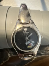 Disney Mickey Mouse Wristwatch with Stainless Steel Band New Battery