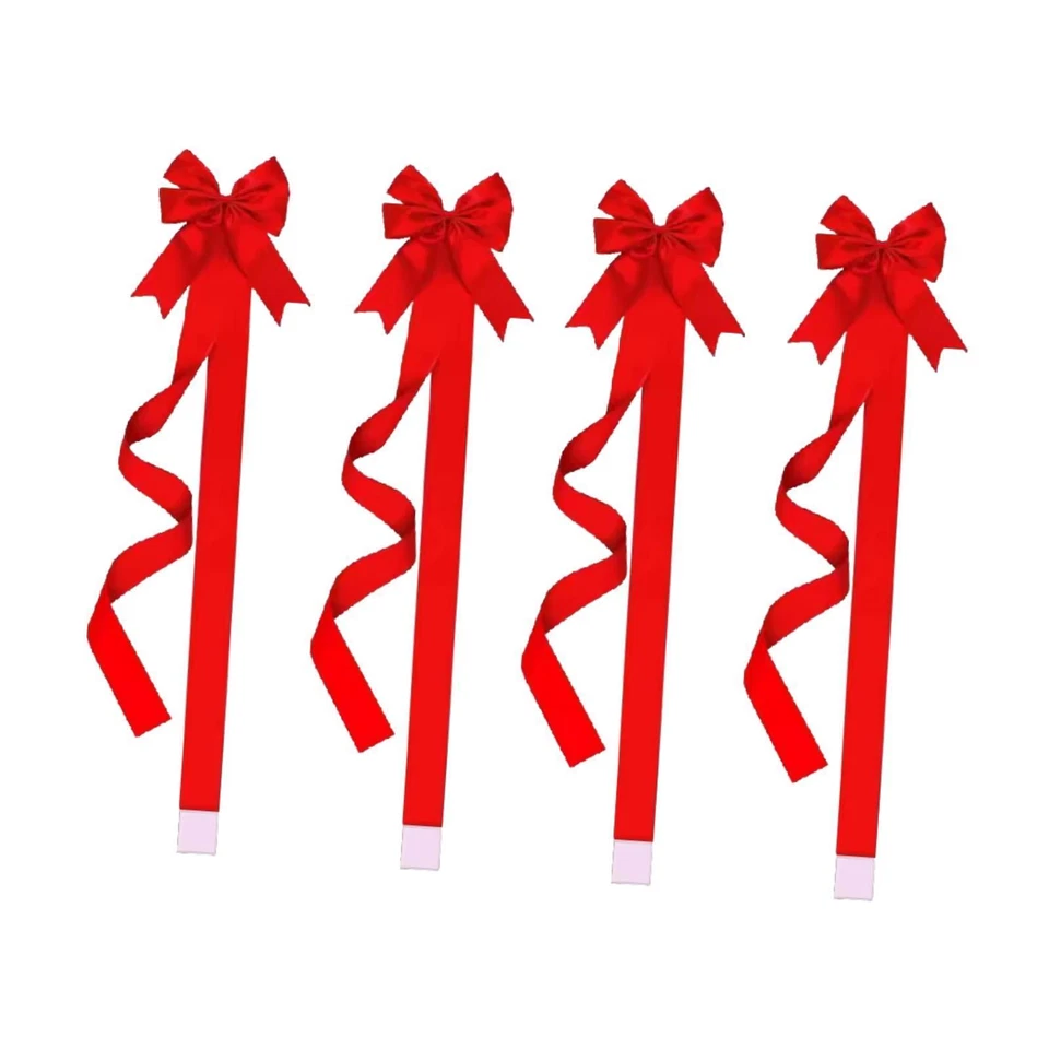 4x Christmas Cabinet Door Bows Giant Bows Decorations Large Gifts Craft Cute - Image 3 of 4