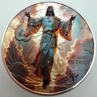 Jesus Christ Saves - American Silver Eagle Limited 1oz .999 Silver Dollar Coin