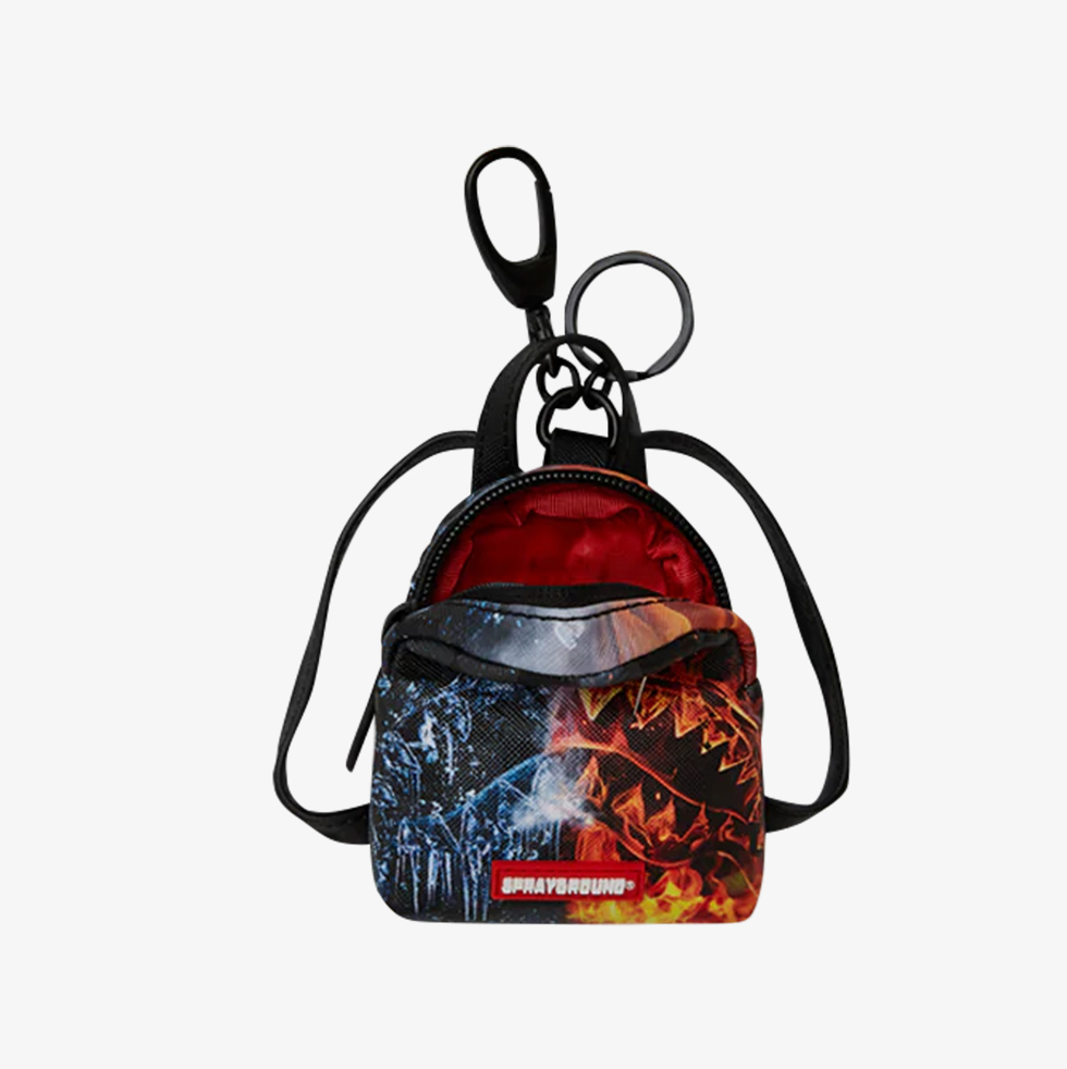 NEW* SPRAYGROUND Fire & Ice Shark Keychain Purple (910K7943NSZ