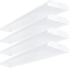 4FT LED Wraparound 40W Shop Lights for Garage, 4400Lm, 4000K, 4 Foot LED Wrap Li