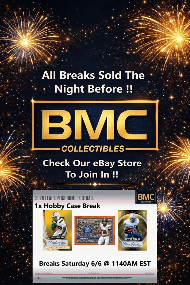 BMC Collectibles Pre-Sold Breaks 6/6a