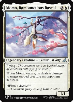 x4 Momo, Rambunctious Rascal (0217) U MTG Avatar: The Last Airbender: Eternal M/