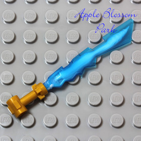 NEW Lego Ninjago ELEMENTAL BLADE - Ninja Jay Minifig Blue Sword Weapon 70505