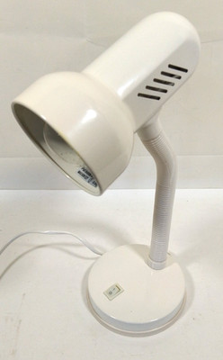 Endon Flexi Schreibtischlampe weiß verstellbarer Hals E27 Fassung Hobby Lesen