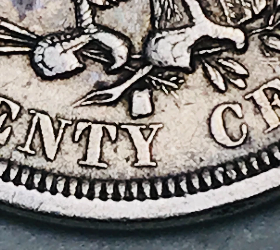 1875 S/S Twenty Cent Piece 20C Ungraded CHOICE 90% Silver US Coin CC28311 - Image 3 of 4