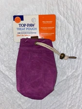 Top Paw - Animal Treat Pouch/ Waste Bag Dispenser - Purple with drawstring (new)