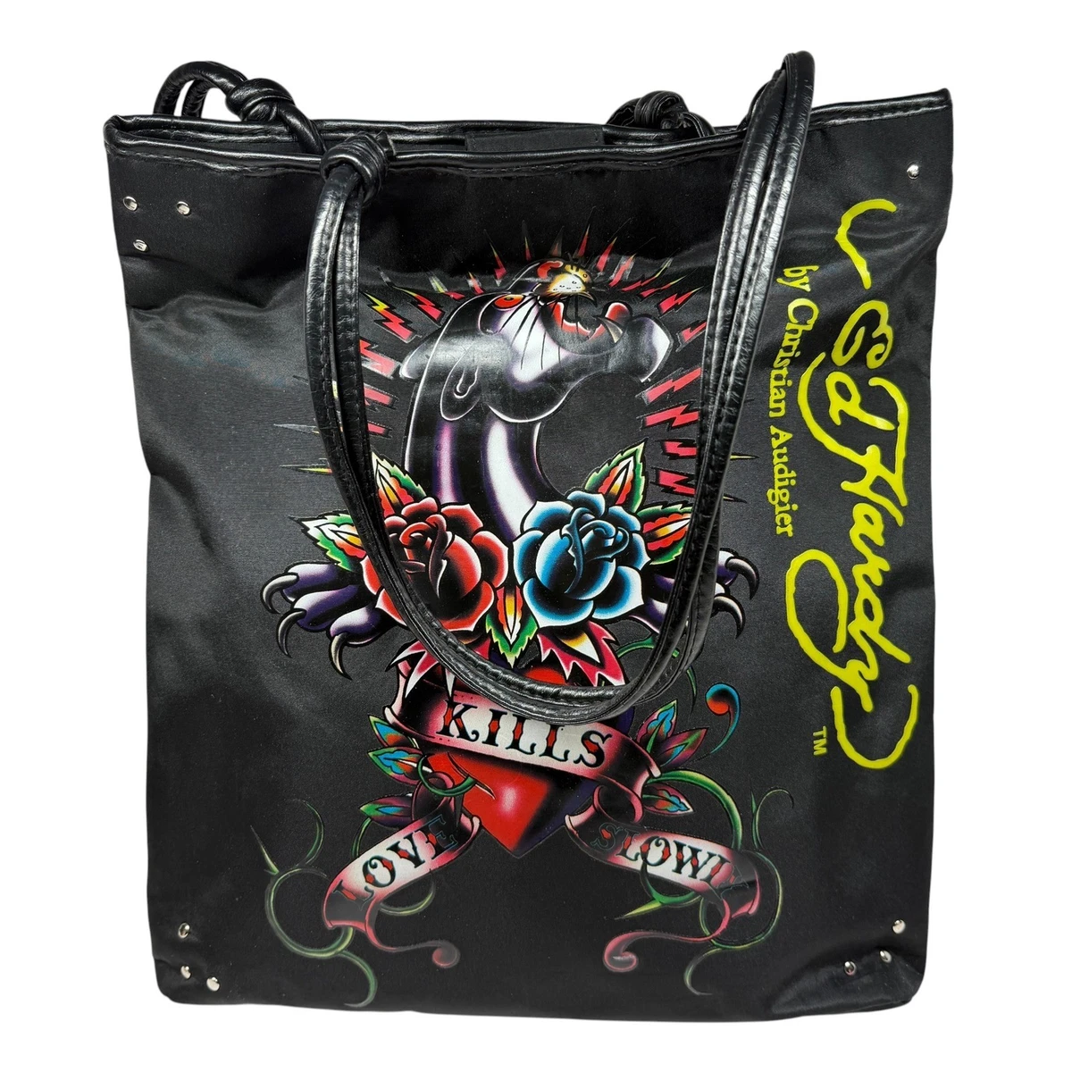 Ed Hardy Nylon Exterior Black Bags & Handbags for Women for sale