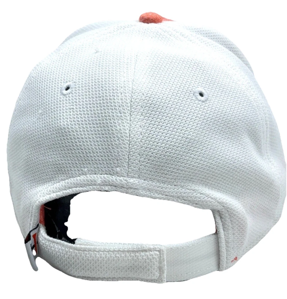 Gorra de golf Ouray con correa trasera rosa blanca camiseta de béisbol papá logotipo rendimiento Foto 3 de 4