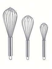 Stainless Steel Hand Whisk Mixer Balloon Egg Milk Beater Kitchen Cooking UK Tool
